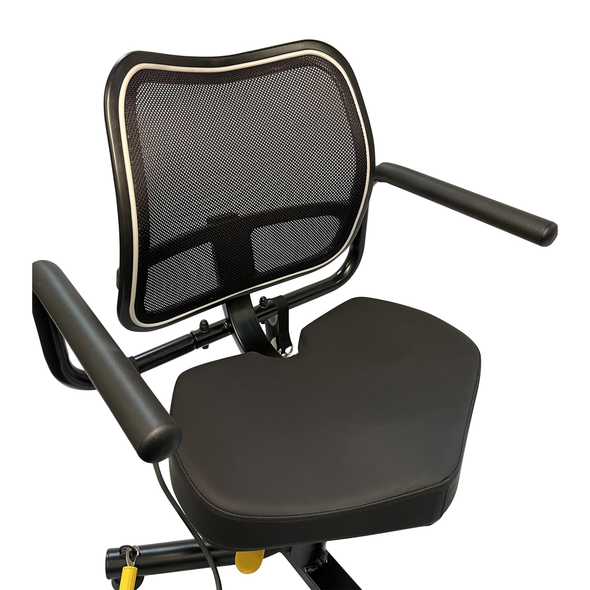 Stepper lineal reclinable HealthStep con asiento giratorio para personas mayores