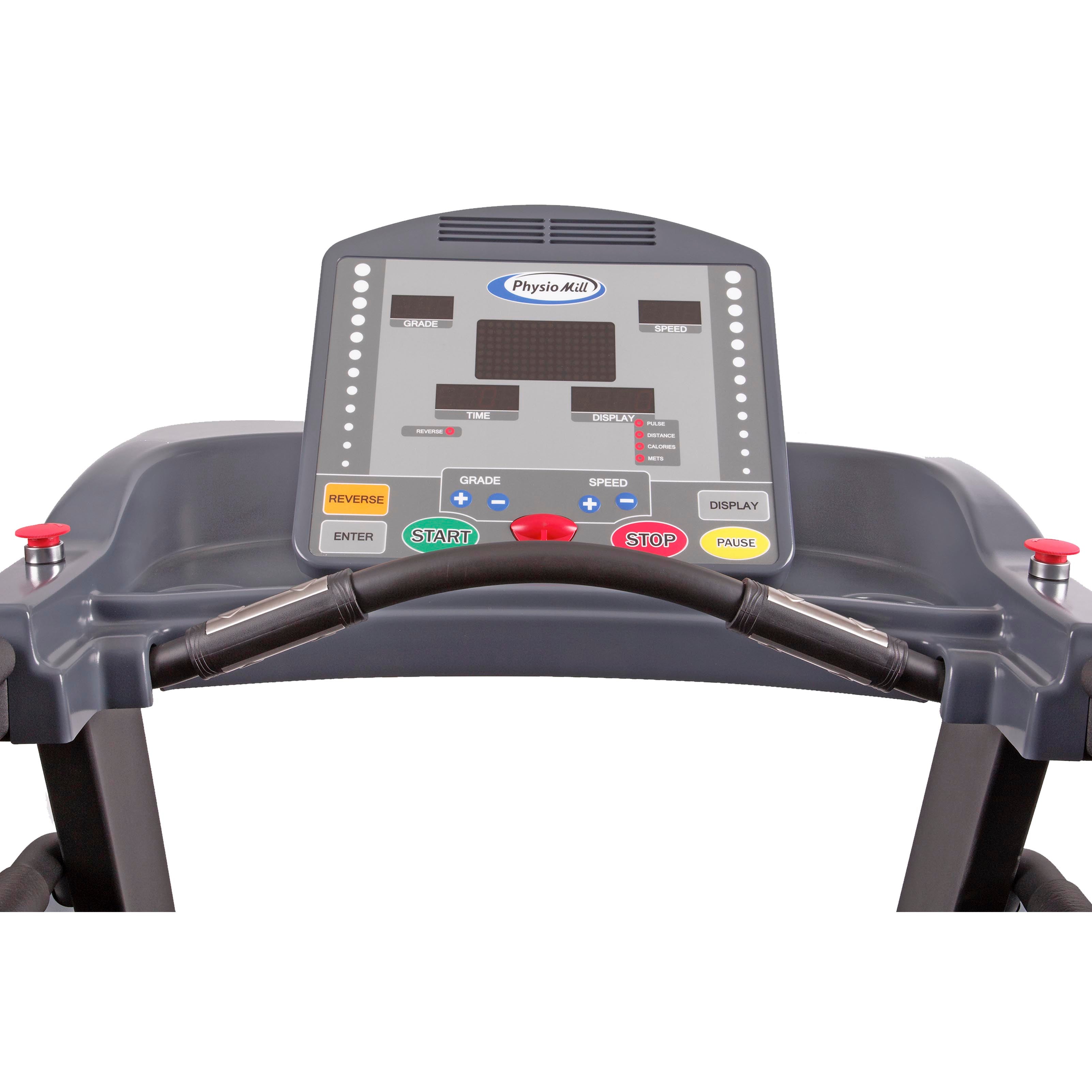 Cinta de correr PhysioMill - Peso del usuario: 227 kg - Arranque a 0,1 mph - Banda invertida