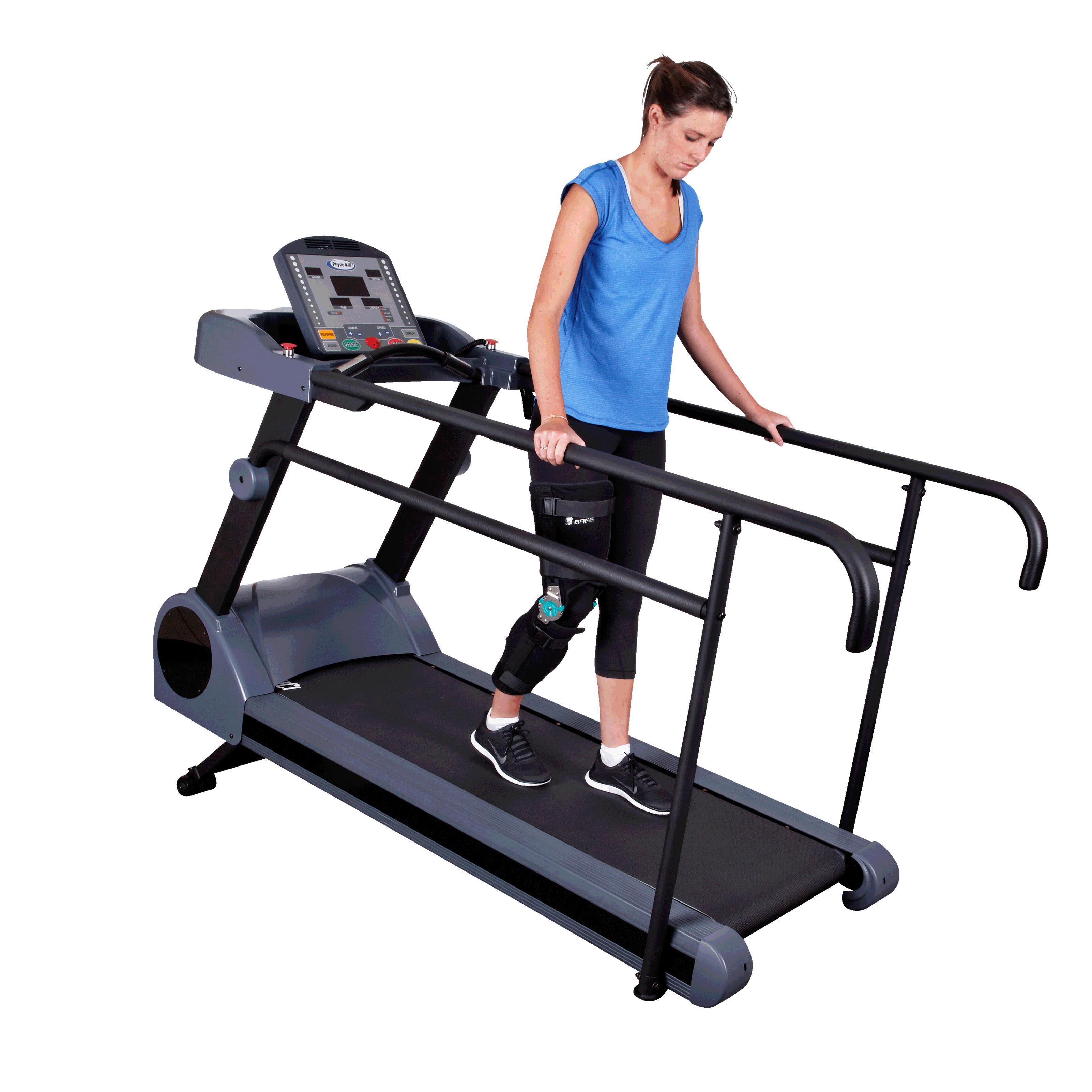 Cinta de correr PhysioMill - Peso del usuario: 227 kg - Arranque a 0,1 mph - Banda invertida
