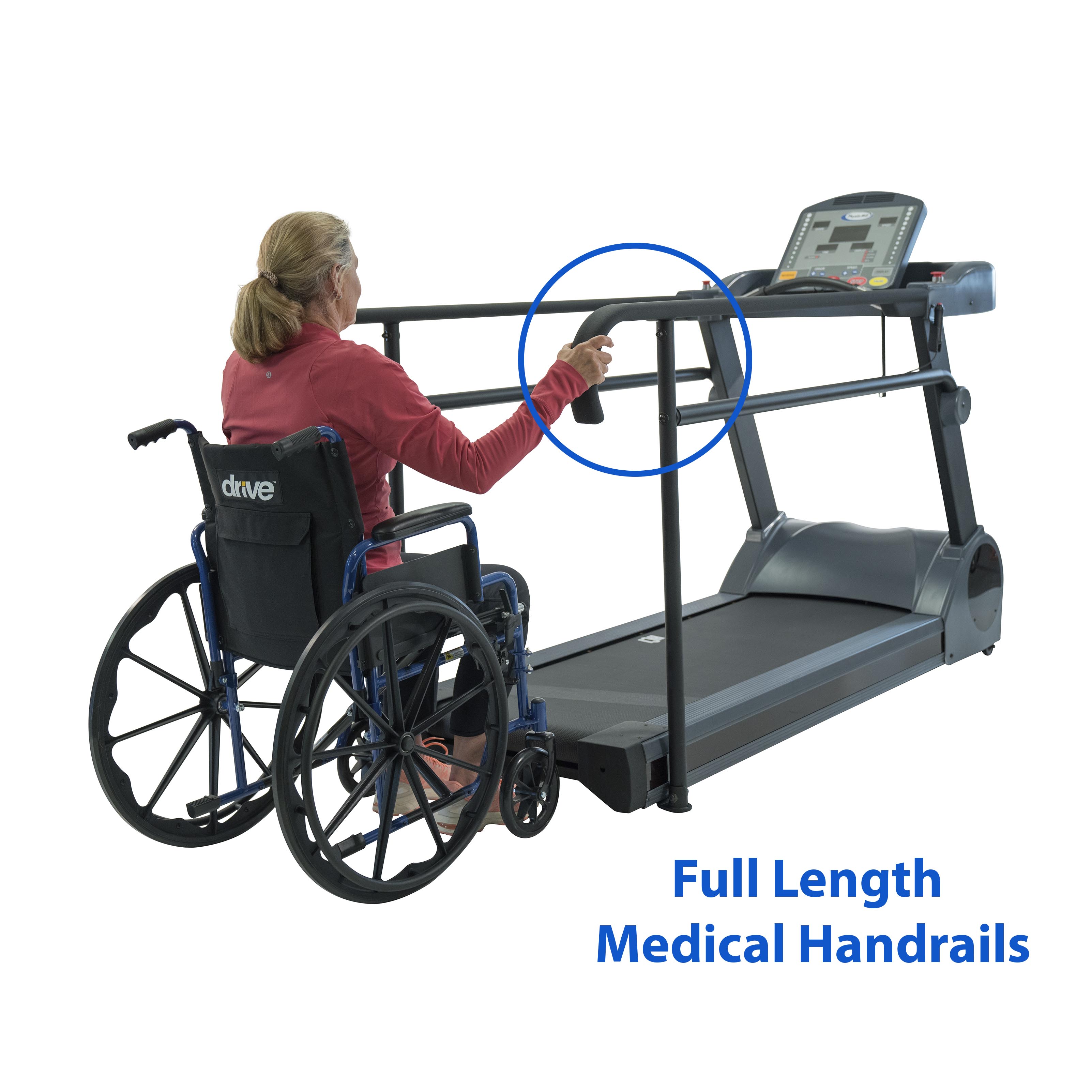 Cinta de correr PhysioMill - Peso del usuario: 227 kg - Arranque a 0,1 mph - Banda invertida