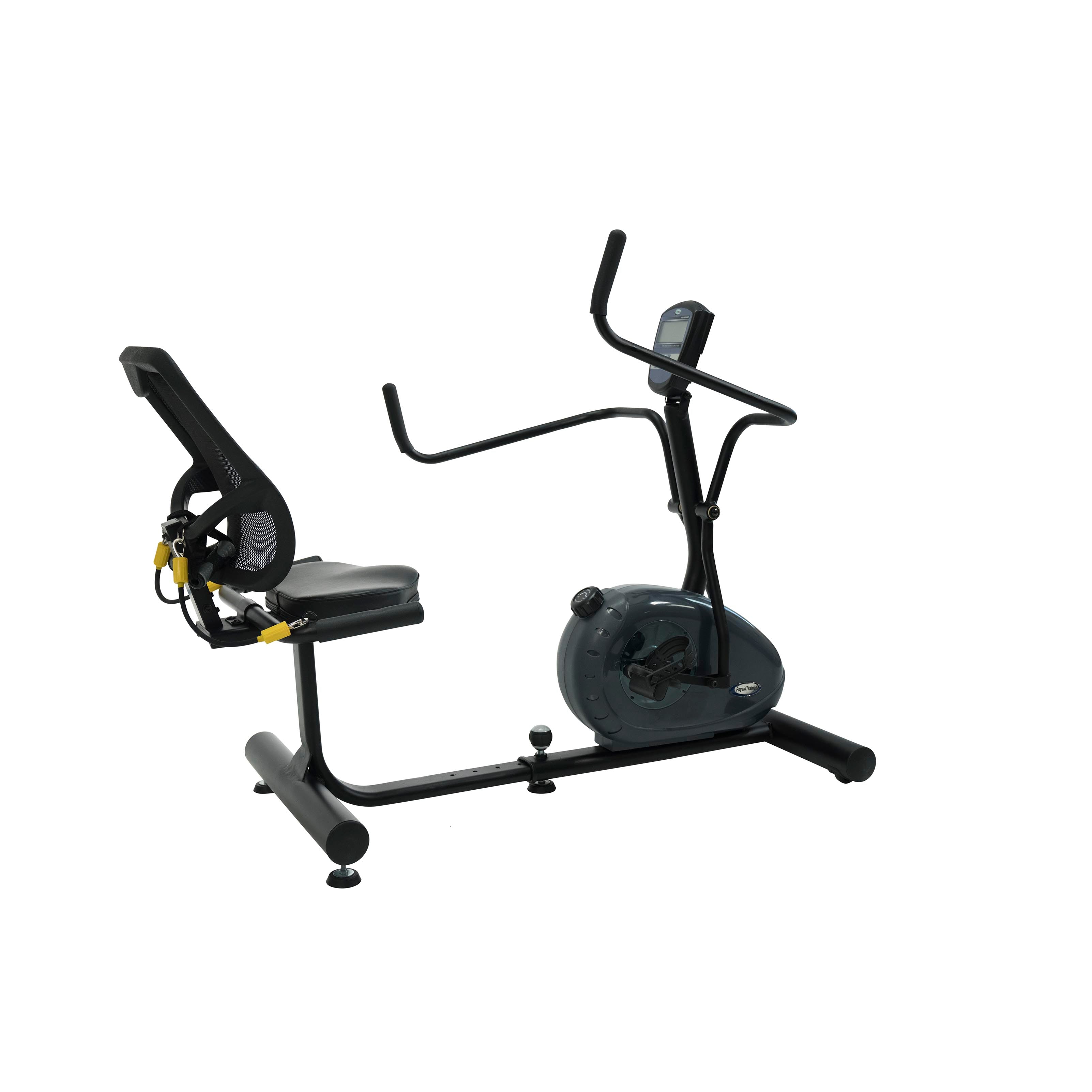 PhysioTrainer CXT - Completamente ensamblada - Bicicleta elíptica reclinada para personas mayores