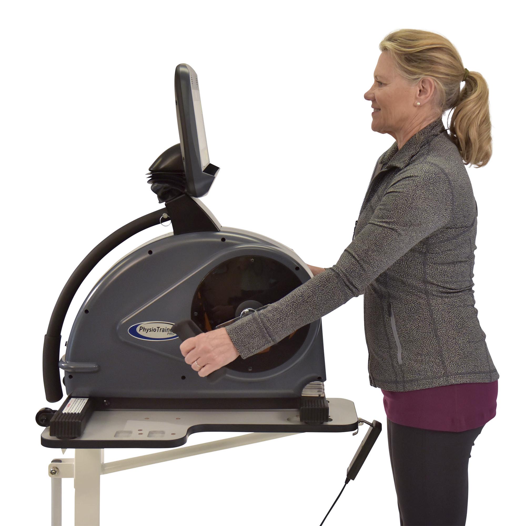 PhysioTrainer UBE for Cardiac Rehab and Physical Therapy with WATTS and METs