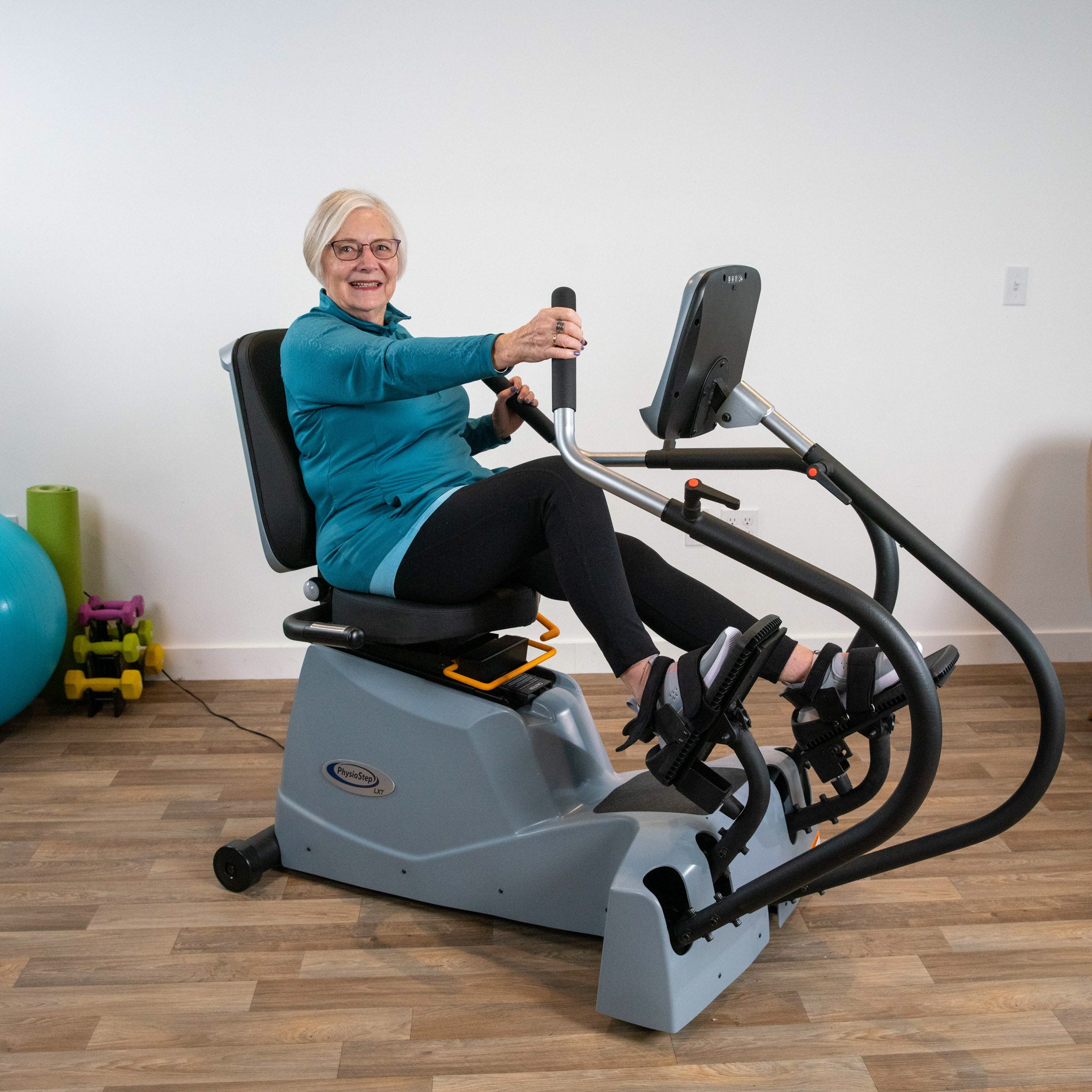 PhysioStep LXT-700 Recumbent Linear Stepper Cross Trainer with Swivel Seat