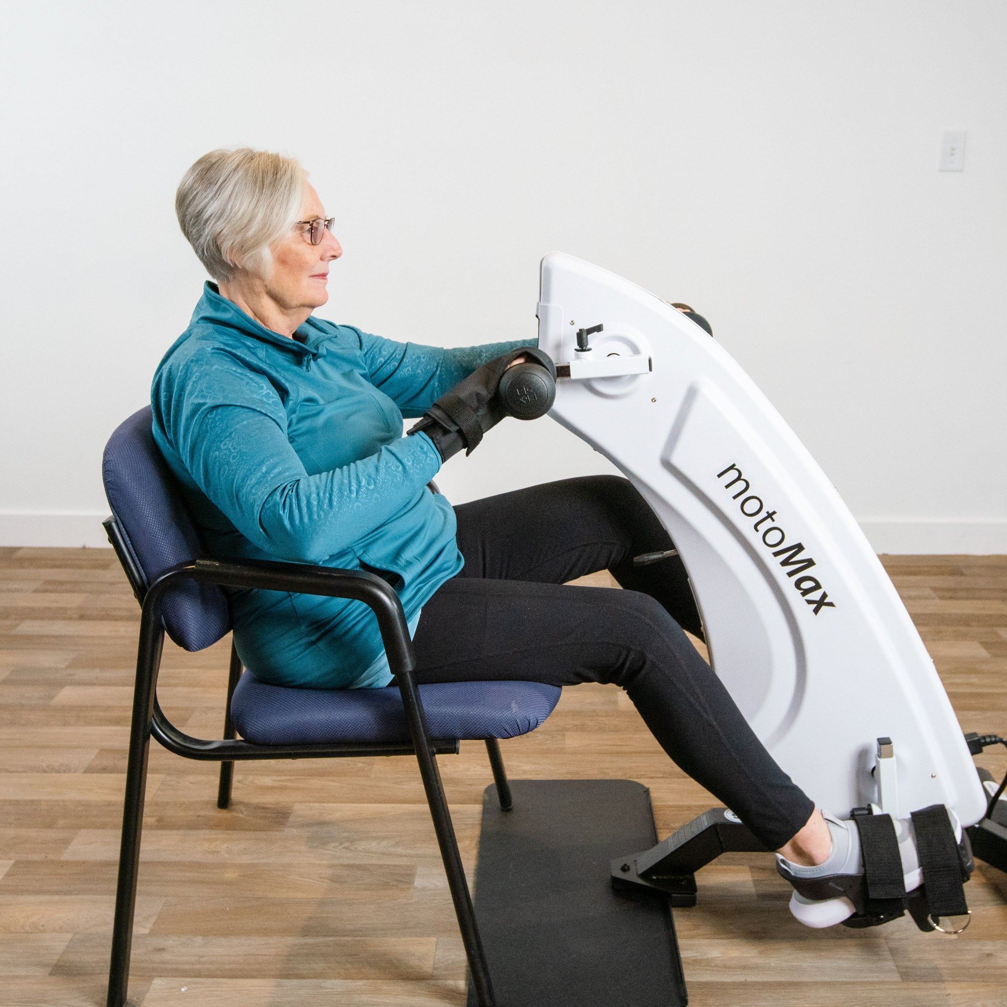 Disability Exercise Bike MotoMax Active and Passive Fitness Equipment Wheelchair Accessible ...