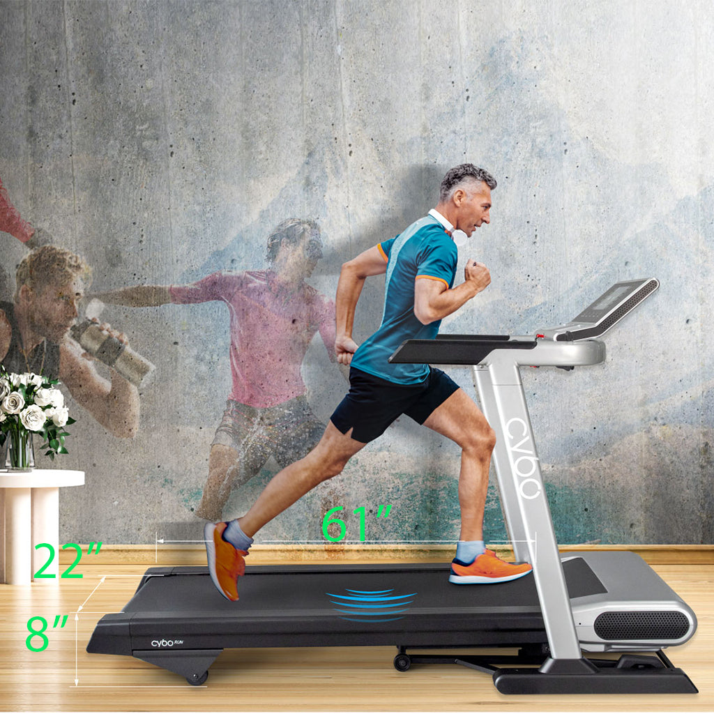 CYBOFit RUN-T1000 Folding Treadmill with Electronic Elevation