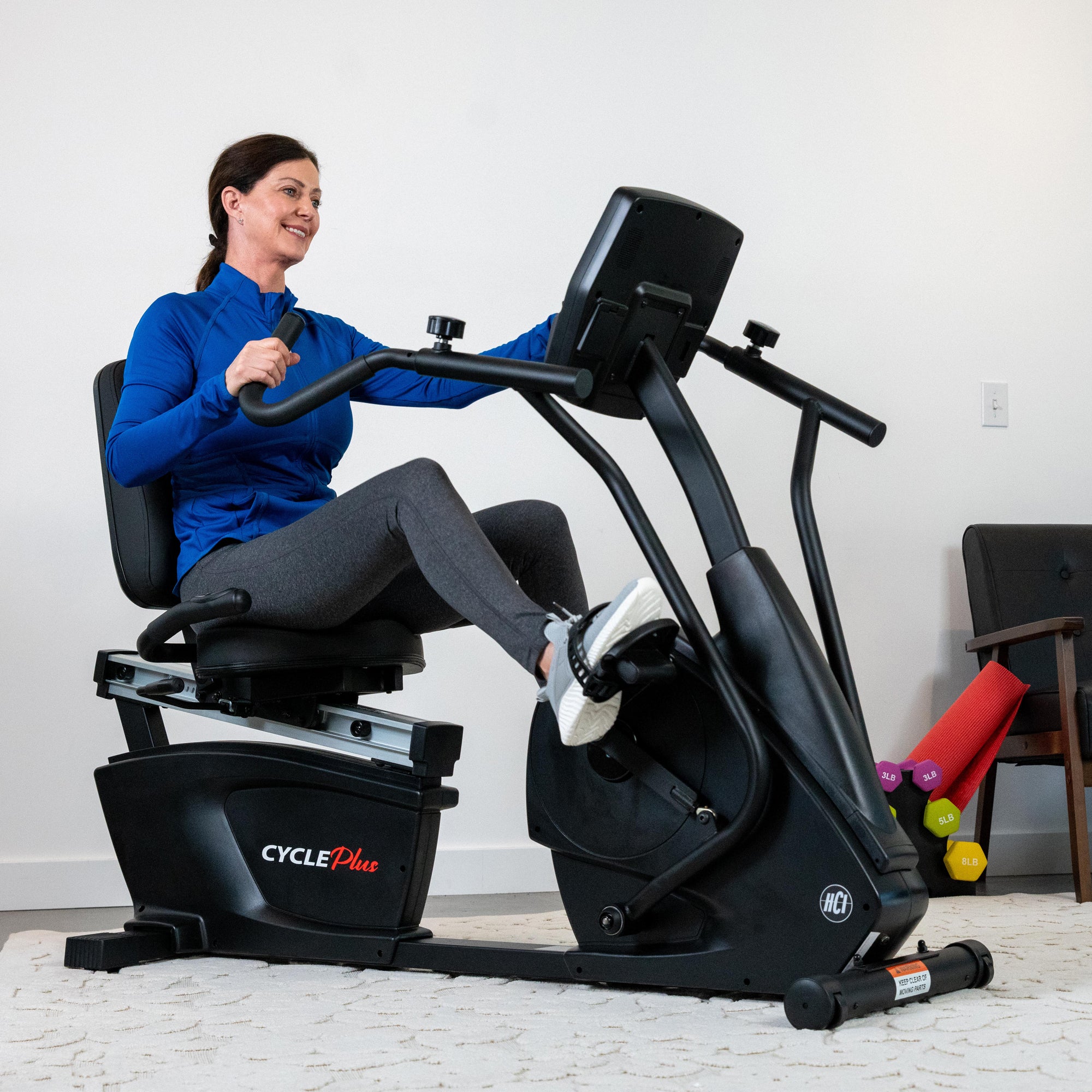 CyclePlus Recumbent Bike with Arm Exercise