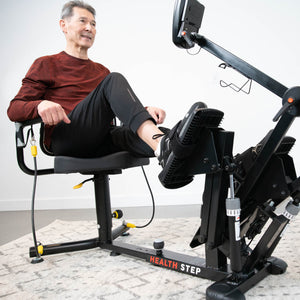 HealthStep Recumbent Linear Stepper with Swivel Seat For Seniors