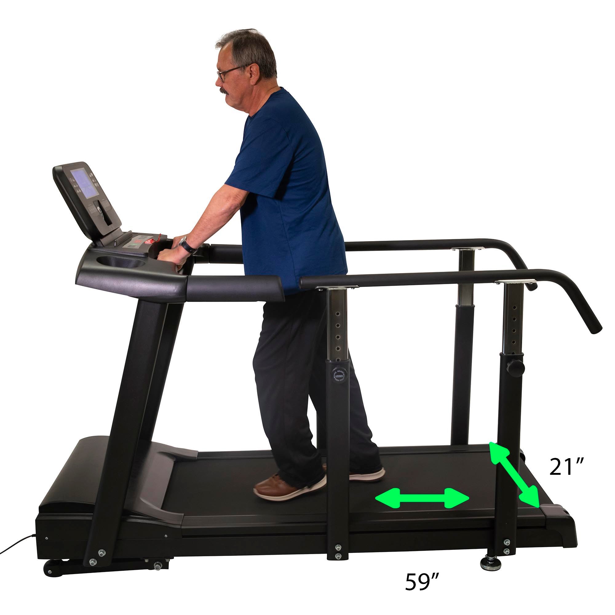 RehabMill - Affordable Safe Walking Treadmill with Elevation for Home or Light Commercial Use