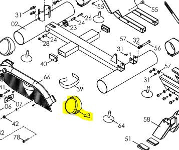 RX-950 ProRower Replacement End Cap